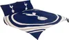A Tottenham Hotspur FC branded duvet set with two pillowcases, displayed on a bed. Náhled obrázku produktu