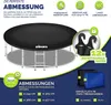 KIDUKU Trampolin Abdeckung Ø244 cm - Schwarz Regenplane Produktbild-Vorschau 6