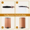 CASABEL Cubo de basura de cocina redondo 50L, acero Vista previa de la imagen del producto 5