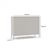 Kommode KAMARO 2D SLIM KASZMIR Leisten Geriffelte Front Produktbild-Vorschau 6