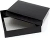 Boîte cadeau laminée 180 x 180 x 40 mm, noire Voir les images du produit 4