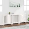 vidaXL Obloženie radiátora biele 210x21x85 cm Masívne Náhľad obrázku produktu 2