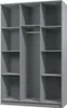 Šatní skříň se závěsnými dveřmi ŠEDÁ/BÍLÁ 120CM ÚCHYTKY Náhled obrázku produktu 5