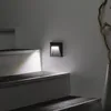 A wall-mounted light fixture illuminates a staircase. Produktbild-Vorschau