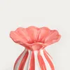HOMLA AURELIA Vase mit gewelltem Deckel weiß-koralle Produktbild-Vorschau 2