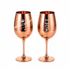 Lot de 6 flûtes à champagne en verre véritable couleur or Voir les images du produit 2