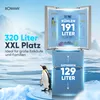 Réfrigérateur et congélateur 320L Inox Bomann KG7361-Inox Voir les images du produit 11