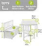BOMI® Kindertisch mit 2 Stühle mit integrierter Produktbild-Vorschau 2