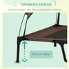 Close-up of a raised dog bed leg with a height indicator. Produktbild-Vorschau
