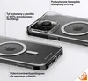 Close-up shots of a clear iPhone case with MagSafe compatibility and D3O protection, highlighting its features. Podgląd zdjęcia produktu