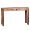 Wohnling Acacia Table console massive 120 cm avec 1 tiroir Voir les images du produit 16