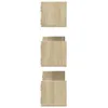vidaXL Półki ścienne 3 szt. dąb sonoma 58x18x18 cm Materiał Podgląd zdjęcia produktu 5