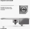 Klarstein TitanSteel kuchyňský dřez s odkapávačem, 100 x 45 Náhled obrázku produktu 7