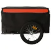 vidaXL Príves na bicykel čierno-oranžový 45 kg železa Náhľad obrázku produktu 6