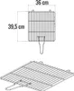 Grille simple en acier chromé – 39,5 x 36 cm Voir les images du produit 1