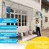 UISEBRT Fallarmmarkise 200x145 cm Grau – Wandmontierte Produktbild-Vorschau 3