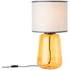 BRILLIANT gelbe Tischlampe mit grauem Stoff-Schirm HYDRA | Produktbild-Vorschau 5