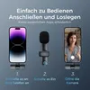 Ansteckmikrofon,Mini Lavalier Mikrofon, Kabellos Produktbild-Vorschau 2