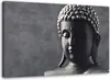 Nástěnné plátno Buddha na šedém pozadí 60x40 cm Feeby šedá Náhled obrázku produktu 1