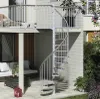 Pertura Spindeltreppe Sania Trimax Ø 125 cm Silber 11 Stück Produktbild-Vorschau 1