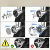 Collage of images showing the assembly and correct/incorrect usage of a meat grinder. Produktbild-Vorschau