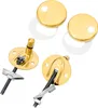 REIKA WC-Sitz MINO schwarz matt Scharniere Gold poliert mit Produktbild-Vorschau 2