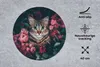 MuchoWow® Mauspad Mousepad Katze - Blumen - Tiere - Produktbild-Vorschau 2