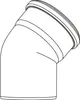 REHAU RAUPIANO PLUS, coude, DN 110, 30 degrés, renforcé au Voir les images du produit 3