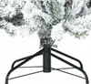 Close-up of the base and lower branches of a flocked artificial Christmas tree. Náhled obrázku produktu