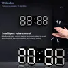 Digitaler Wecker 3D LED Digitale Wanduhr Uhrzeit Datum Produktbild-Vorschau 4