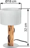 NOWA Tischleuchte Holz braun, 1x E14 Produktbild-Vorschau 9
