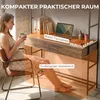 Scrivania HOMCOM con 2 cassetti, scrivania per computer con Anteprima dell’immagine prodotto 5