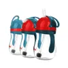 Three baby bottles with straws are lined up against a white background. Anteprima dell’immagine prodotto