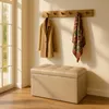 Relaxdays Sitzbank mit Stauraum, Kunstleder, faltbar, Produktbild-Vorschau 2