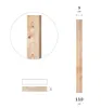 Zaunlatte 110cm - PAKET 25 Stück 9x1,8cm Sibirische Lärche Produktbild-Vorschau 2