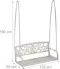 Relaxdays Hängebank, 2-Sitzer, Metall, HxBxT: 190x133x55 Produktbild-Vorschau 4