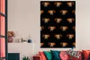 MuchoWow® Poster Elefant - Muster - Orange 120x180 cm - Produktbild-Vorschau 3