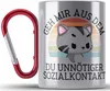 Trendation - Lustige Edelstahl Tasse Karabiner Geh Mir Aus Produktbild-Vorschau 1