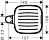hansgrohe Cassetta E porte-savon, chromé, 26519000, Anteprima dell’immagine prodotto 2