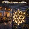 SALCAR 60 cm LED Schneeflocke Deko, 300 LEDs, Innen & Außen Produktbild-Vorschau 2