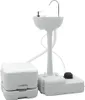 vidaXL Camping Toiletten-Set 2 pcs Grau und Weiß Produktbild-Vorschau 8