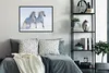 MuchoWow® Gerahmtes Poster Winter - Pferde - Schnee 80x60 Produktbild-Vorschau 5
