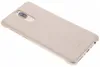 A gold-colored smartphone back cover is shown from a diagonal angle against a white background. Produktbild-Vorschau