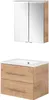 Fackelmann B.perfekt Badmöbel Set 3-teilig, 60 cm, Braun Produktbild-Vorschau 1