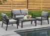 MEXO Gartenlounge-Set Gartenmöbel Set Aluminium Loungeset Produktbild-Vorschau 13