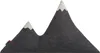 A pillow shaped like mountains on a white background. Produktbild-Vorschau