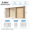 TIMBELA M205 - Gartenhaus Holz mit Brennholzregal Produktbild-Vorschau 3