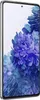 A side view of a white Samsung Galaxy S20 FE 5G smartphone with a floral wallpaper on the screen. Podgląd zdjęcia produktu