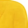 vidaXL Chaise de bureau pivotante jaune velours Voir les images du produit 6