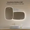 S'AFIELINA 80×50 cm Miroir de Salle de Bain avec Éclairage, Voir les images du produit 8